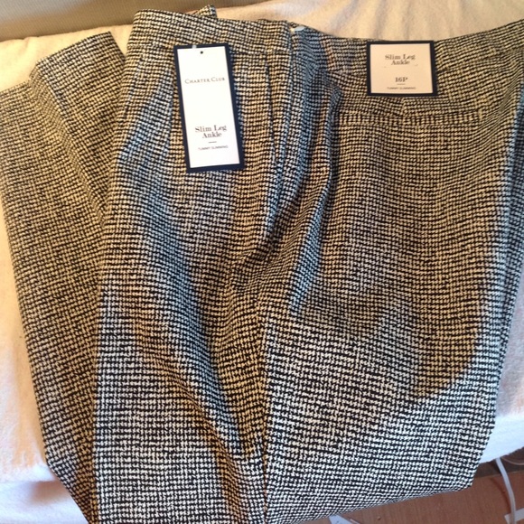 CHARTER CLUB PETITE NWT women's trousers sz 16P New With Tags - Picture 1 of 8